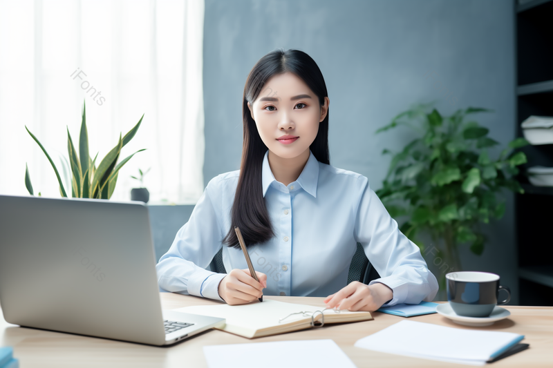 认真工作自信的商务女性,高清,摄影图,摄影图片,图片大全,摄影图免费下载